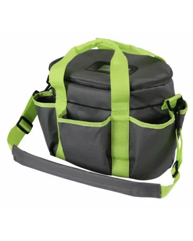Ápolószeres táska, szürke/zöld